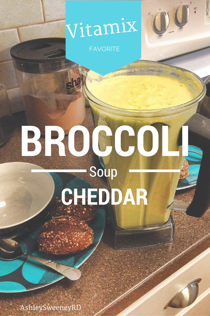 Vitamix Broccoli Cheddar Ashley Sweeney RD